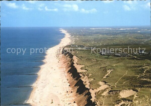 Insel Sylt Roter Kliff Fliegeraufnahme