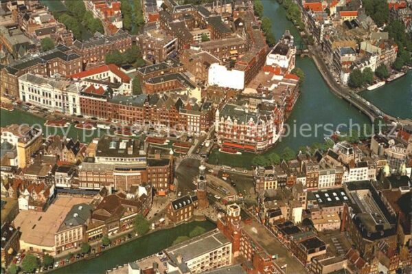 Amsterdam Niederlande Fliegeraufnahme Munttoren Münzturm Münz