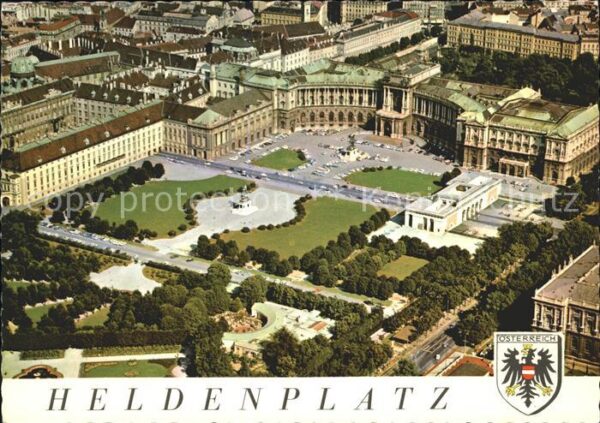 Wien Heldenplatz Neue Hofburg Fliegeraufnahm