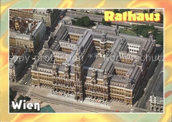 Wien Rathaus Fliegeraufnahme