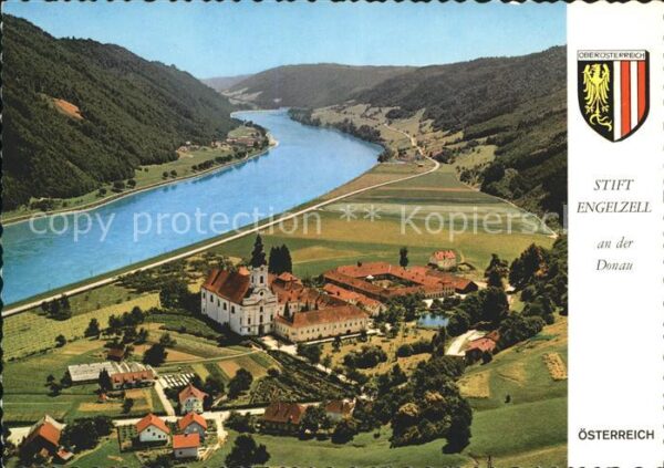 Engelhartszell Donau Oberoesterreich Abtei Engelzell Fliegeraufnahme