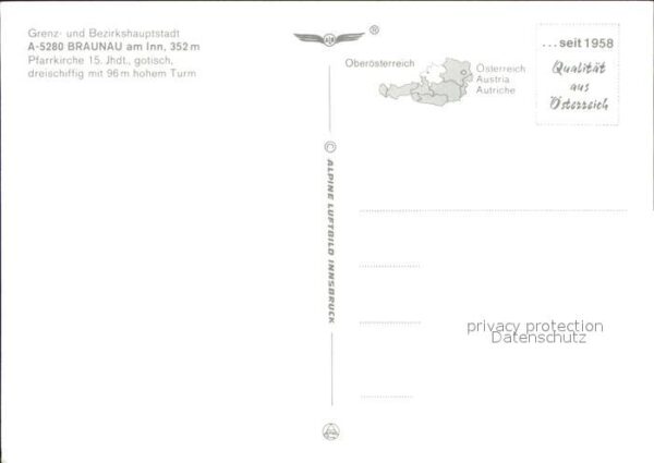 Braunau Inn Oberoesterreich Pfarrkirche Fliegeraufnahme – Bild 2