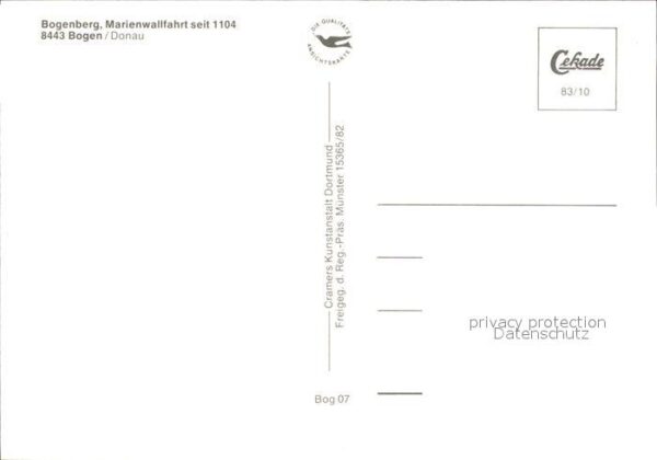 Bogen Niederbayern Wallfahrtskirche Bogenberg – Bild 2