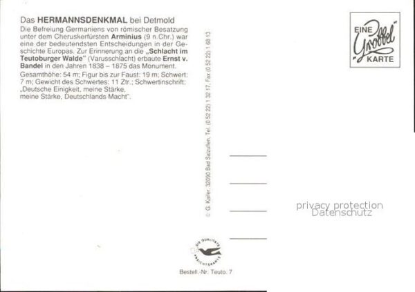 Hermannsdenkmal Teutoburger Walde – Bild 2