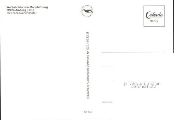 Amberg Oberpfalz Wallfahrtskirche Mariahilfberg Franzisk – Bild 2