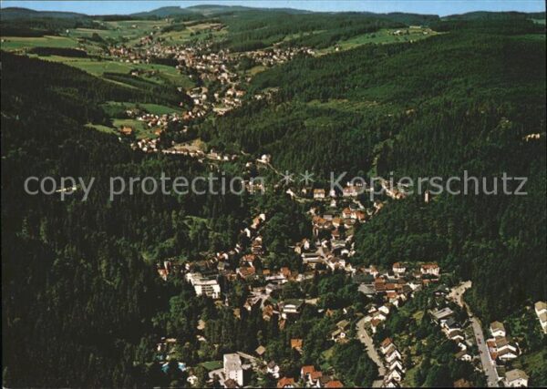 Triberg Schwarzwald Fliegeraufnahme