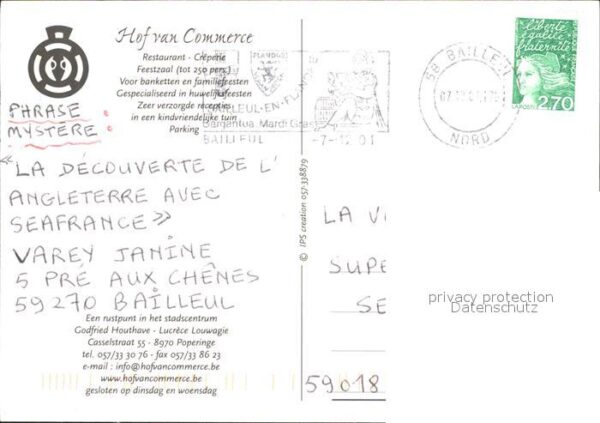 Poperinge Restaurant-Creperie  Hof van Commerce – Bild 2