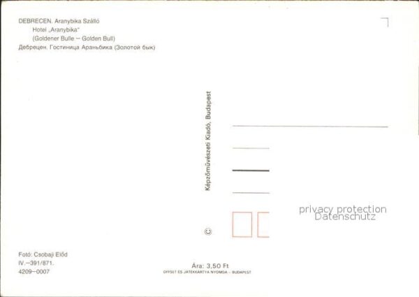 Debrecen Debrezin Hotel Aranybika Szallo – Bild 2