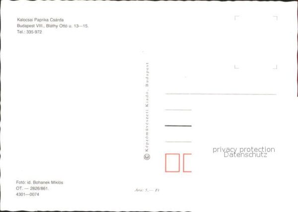 Budapest Kalocsai Paprika Csarda – Bild 2