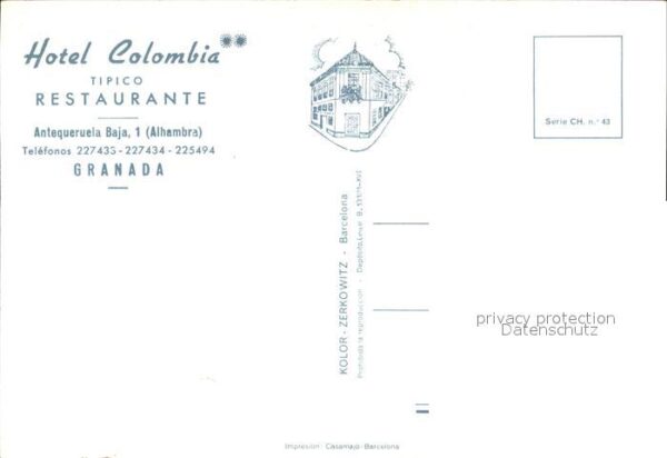 Granada Andalucia Alhambra Hotel Colombia – Bild 2