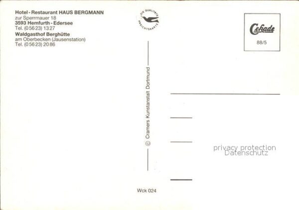 Hemfurth-Edersee Hotel-Restaurant Haus Bergmann Waldgast – Bild 2