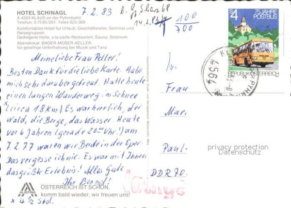 Klaus Pyhrnbahn Hotel Schinagl – Bild 2