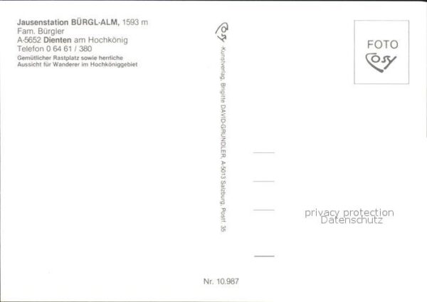 Dienten Hochkoenig Jausenstation Bürgl-Alm – Bild 2
