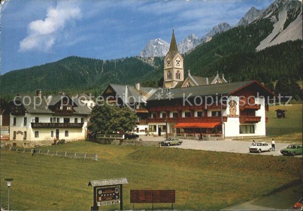 Ramsau Dachstein Steiermark Evangelische Kirche Gasthof Kirchenwirt