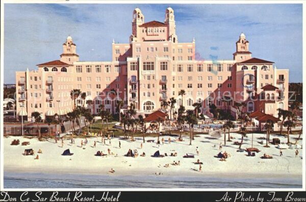 St Petersburg Florida Don Ce Sar Beach Resort Hotel Gulf of M