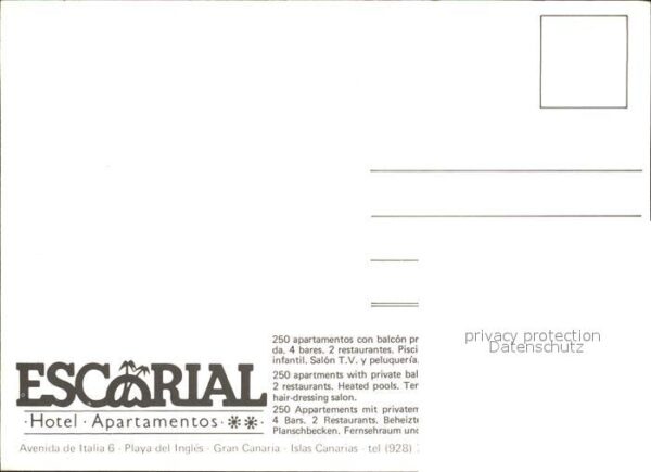 Playa del Ingles Escorial Hotel Apartamentos – Bild 2