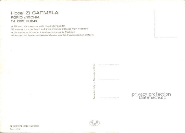 Forio d Ischia Hotel Zi Carmela – Bild 2