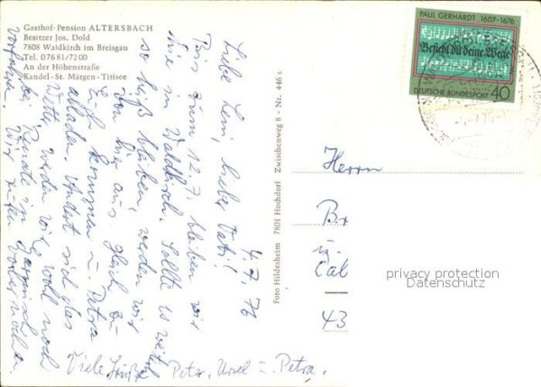 Waldkirch Breisgau Gasthof-Pension Altersbach – Bild 2