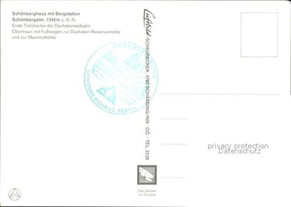 Dachstein Gebirge Schönberghaus Bergstation Schönbergalm – Bild 2