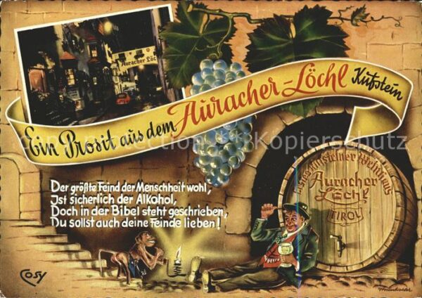 Kufstein Tirol Auracher-Löchl Römerhofgasse Wein Fass