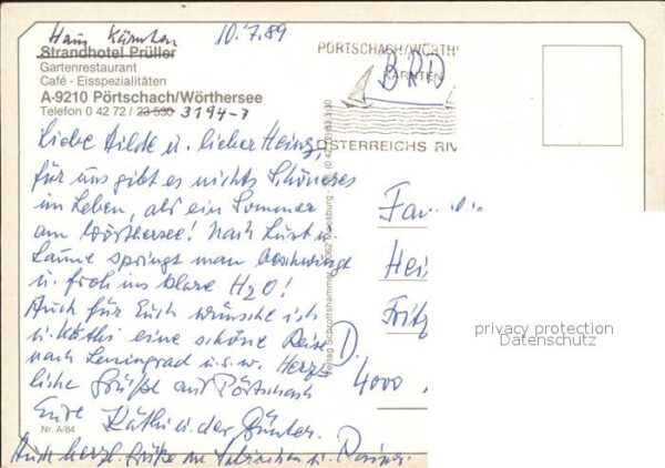 Poertschach Woerthersee Strandhotel Prüller – Bild 2