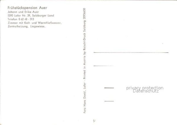 Lofer Frühstückspension Auer – Bild 2