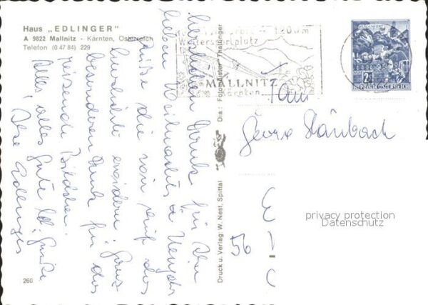 Mallnitz Kaernten Haus Edlinger – Bild 2