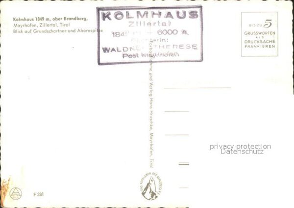 Mayrhofen Zillertal Kolmhaus Brandberg Grundschartner Ahorn – Bild 2