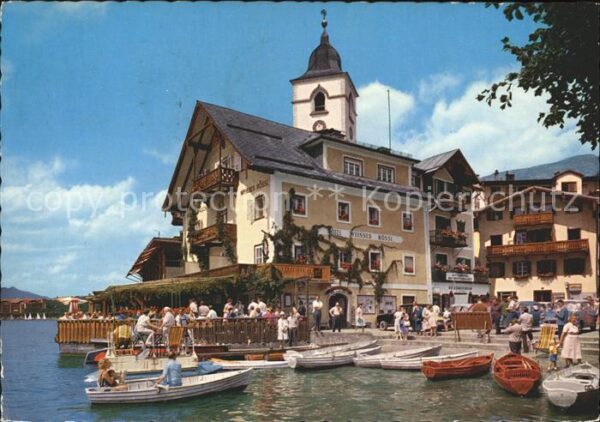 St Wolfgang Wolfgangsee Landeplatz Restaurant Weisses Rössl
