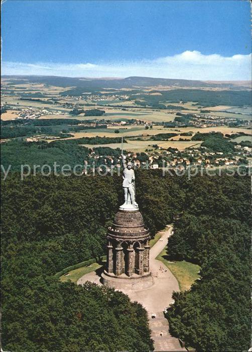 Hermannsdenkmal Teutoburger Wald Fliegeraufnahme