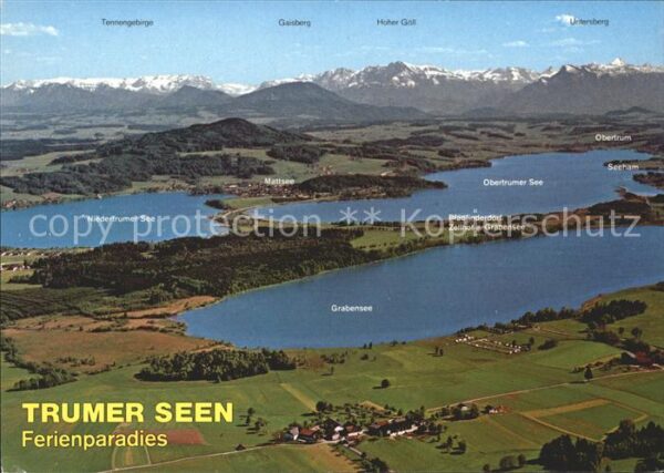 Obertrum See Grabensee Mattsee Niedertrumer See Flie