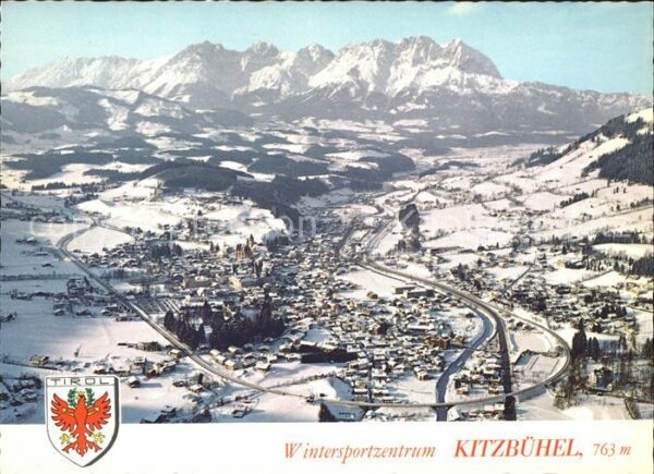 Kitzbuehel Tirol Schwarzsee Kaisergebirge Fliegeraufnahm