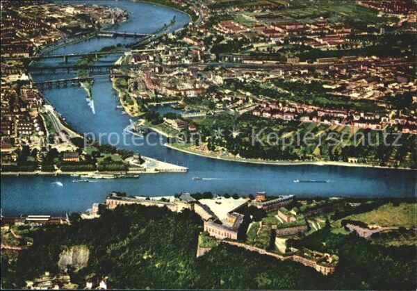 Koblenz Rhein Mosel Deutsches Eck Festung Ehrenbreits
