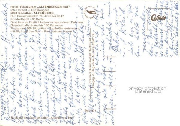 Altenberg Rheinland Hotel-Restaurant Altenberger Hof Dom – Bild 2
