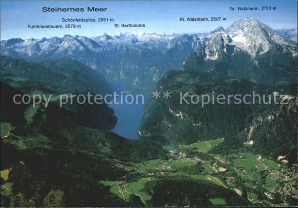 Koenigssee Steinernes Meer Watzmann