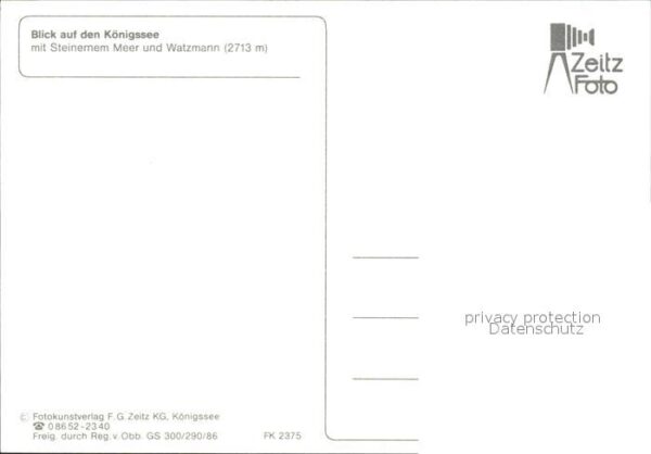 Koenigssee Steinernes Meer Watzmann – Bild 2