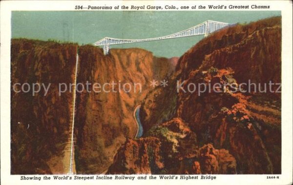 Idaho Springs Royal Gorge Railway and thee Worlds Hig