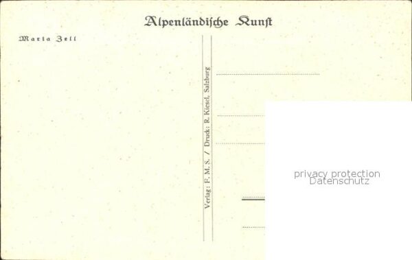 Mariazell Steiermark Künstlerkarte – Bild 2