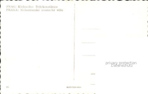Prag Prahy Prague Kleinseiler Brückenstürme – Bild 2