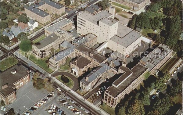 Bridgeport Connecticut Fliegeraufnahme Hospital