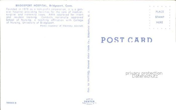 Bridgeport Connecticut Fliegeraufnahme Hospital – Bild 2