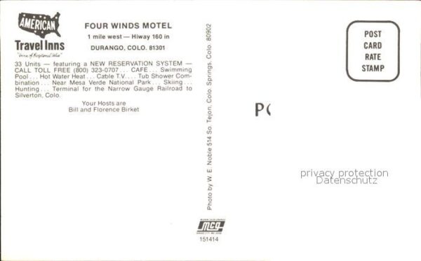Durango Colorado Four Winds Motel – Bild 2