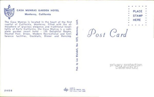 Monterey California Casa Munras Garden Hotel – Bild 2