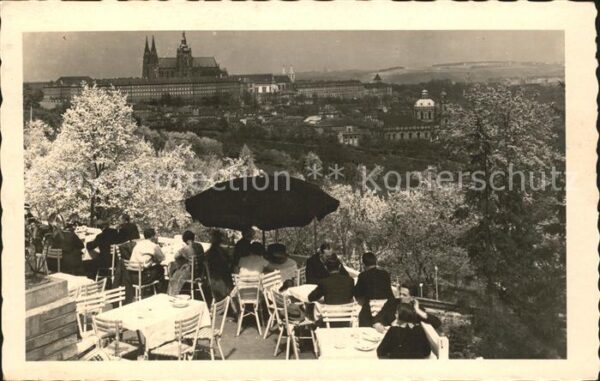 Prag Prahy Prague Terrasse auf der Hasenburg