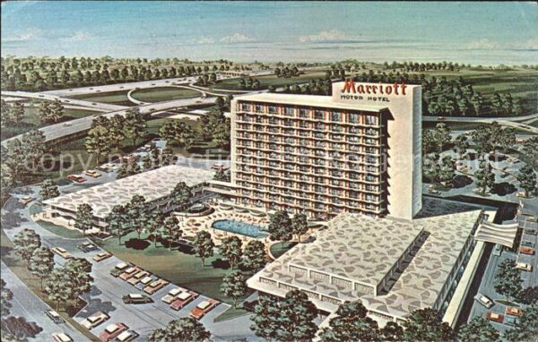 Saddle Brook Mariott Motor Hotels Zeichnung