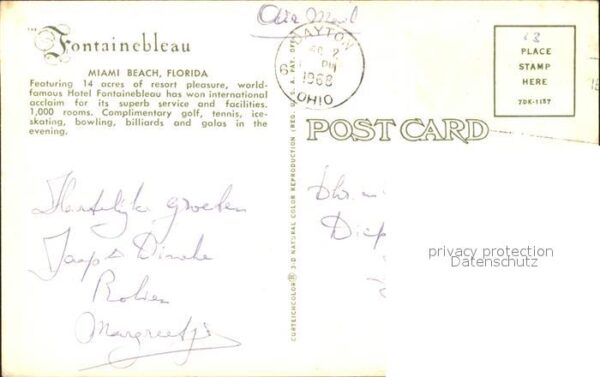 Miami Beach Fliegeraufnahme Fontainebleau – Bild 2