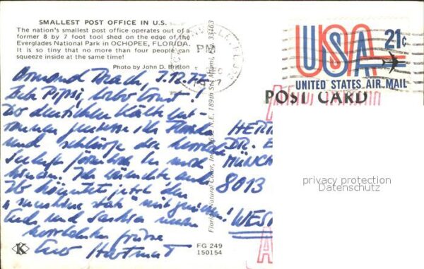 Ochopee Kleinste Postoffice in U.S. – Bild 2