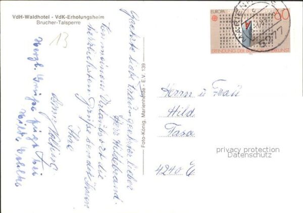 Marienheide VdH Waldhotel VdK Erholungsheim Brucher – Bild 2