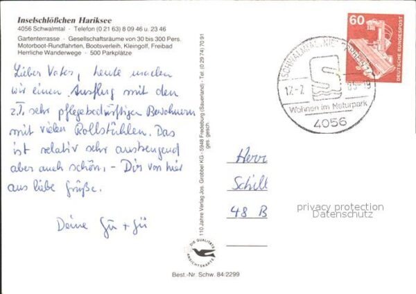 Schwalmtal Niederrhein Inselschlößchen Harksee – Bild 2