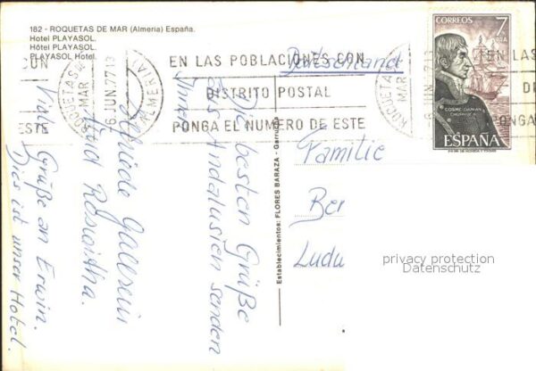 Roquetas de Mar Fliegeraufnahme Hotel Playasol – Bild 2